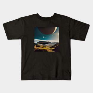 Vintage UFO postcard Kids T-Shirt